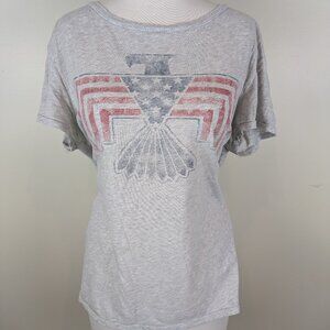 Ralph Lauren Denim & Supply Native American Eagle T-Shirt Shirt Rock Gray L